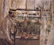 Berthe Morisot The man at the Huaiter Island painting